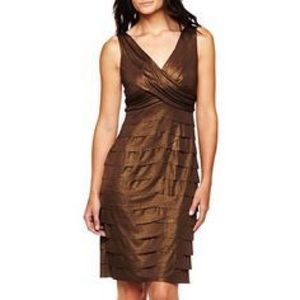 Bronze cocktail dress